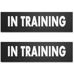 voopet Dog Vest Patches for Dog Harness, Removable Patches - Service Dog, Emotional Support, in Training, Therapy Dog, DO NOT PET(2 pcs)