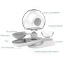 Merkisa Double Dog Cat Bowls, Water and Food Set Pet Automatic Water Dispenser Detachable Stainless Steel No-Spill Pet Food Water Bowls for Cats and Small Dog 2.8L
