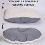 PETXIAOWU Cat Beds for Indoor Cats, Kitten, Small Dog, Rabbit Bed, Water-Resistant Surface, Anti-Slip Bottom & Double-Sided Inner Pad