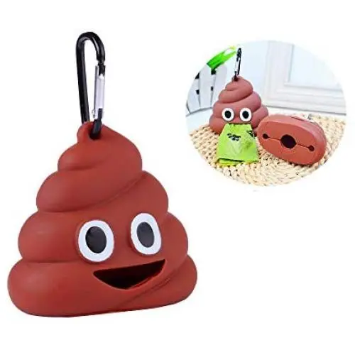 LZSOMPK Poop Bag Dispenser Dog Poop Bag Holder for Dog Waste Bags Includes 1 Roll 15 Bags