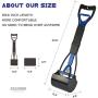 CALHNNA 2021 Upgraded Non Breakable Pooper Scooper for Small Medium Large Dogs with Long Handle, Pet Travel Foldable Pooper Scooper with Bag,Easy to Use for Grass, Dirt, Gravel Pick Up