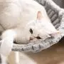 FEANDREA Cat Tree, Large Cat Tower, 64.6 Inches, Cat Activity Center with Hammock, Basket, Removable Fur Ball Sticks, Cat Condo