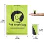 Dog Poop Bag, Poop Bags Made by Extra Thick and Strong Plastic Cloth for Dog, Leak-Proof, Easy Tear, 15 Dog Bags Per Roll, 9”x13”