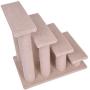 TimmyHouse Pet Step Stair Ramp Tower Condo Play Climb Cat Kitten Furniture Toy 4 Tier Beige