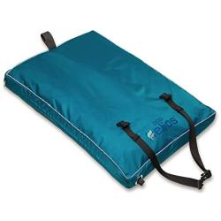 DOGHELIOS Aero-Inflatable Folding Outdoor Camping Sporty Fashion Travel Waterproof Inflatable Pet Dog Bed Mat Lounge, Small, Blue