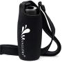 Vivaglory Water Bottle Carrier, Black+Dog Water Bottle and Black Neoprene Water Bottle