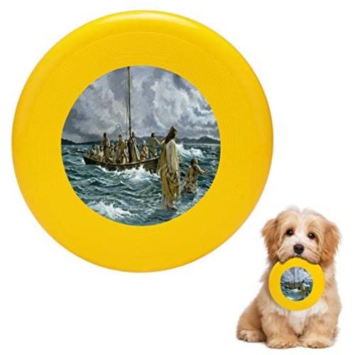 Pet Frisbee Flying Disc Dog Toy - Multifunction Christ Walking On The Sea of Galilee Anonymous