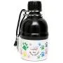 Long Paws Pet Water Bottle, 250 ml, Colourful Paws design, Small, Lick n Flow Dog Bottle