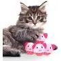 ocijf179 Cat Toy 3Pcs Frog Pig Shape Plush Bell Hollow Out Round Ball Cat Kitten Interactive Toy - Pink Pig ocijf179 Cat Toy 3Pcs Frog Pig Shape Plush Bell Hollow Out Round Ball Cat Kitten Interactive Toy - Pink Pig