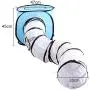 YNNG Cat Tunnel Toy, Foldable Cat Tunnel Tent S-Type Cat Tunnel Portable Pet Fun Play Toy Tent Cat Tunnel Toy for Rabbits, Small Animal,Blue YNNG Cat Tunnel Toy, Foldable Cat Tunnel Tent S-Type Cat Tunnel Portable Pet Fun Play Toy Tent Cat Tunnel Toy for Rabbits, Small Animal,Blue