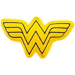 Buckle-Down Dog Toy Plush Wonder Woman Logo Icon Yellow Black