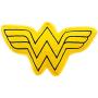 Buckle-Down Dog Toy Plush Wonder Woman Logo Icon Yellow Black