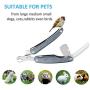 Oaoleer Dog Nail Clippers, Metal Pet Trimmers-Multifunctional Foldable Type with Safety Guards to Avoid Excessive Cutting, Built-in Nail File and Comb,Stylish Appearance,Professional Grooming Tool.