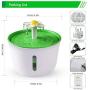 THMY Cat Water Fountain,Cat Fountain with Water Level Window,Cat Water Dispenser,Pet Water Fountain,3 Modes Pet Drinking Fountain for Dog and Cat with 2 Filters,Green