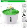 THMY Cat Water Fountain,Cat Fountain with Water Level Window,Cat Water Dispenser,Pet Water Fountain,3 Modes Pet Drinking Fountain for Dog and Cat with 2 Filters,Green THMY Cat Water Fountain,Cat Fountain with Water Level Window,Cat Water Dispenser,Pet Water Fountain,3 Modes Pet Drinking Fountain for Dog and Cat with 2 Filters,Green