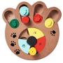 Wooden Interactive Puppy Dog Cat Feeder, Slow Food Treat Dispenser, Pet Mental Stimulation Shuffle Puzzle Toys Smart Games (Size A: 9.25''(L) 8.3''(W) 1''(H)) Wooden Interactive Puppy Dog Cat Feeder, Slow Food Treat Dispenser, Pet Mental Stimulation Shuffle Puzzle Toys Smart Games (Size A: 9.25''(L) 8.3''(W) 1''(H))