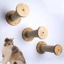 La La Pet Wood Cat Scratching Post Cat Shelf Board Floating Cat Perch Cat Climber Cat Scratcher Wall Cat Furniture Cat Climber Bed Tower Tree