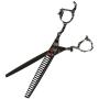 ShearsDirect Japanese 440C Stainless Steel 22 Tooth Chunker with Dragon Handle, 7.0''