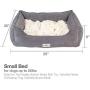[New] PetFusion Calming Cuddler Dog Bed | Small, Medium | Promotes Natural Burrowing | Solid CertiPUR-US Memory Foam | Anti-Anxiety, Ultra-Cozy Loose Blanket | 1 Year Warranty