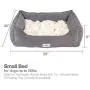 [New] PetFusion Calming Cuddler Dog Bed | Small, Medium | Promotes Natural Burrowing | Solid CertiPUR-US Memory Foam | Anti-Anxiety, Ultra-Cozy Loose Blanket | 1 Year Warranty