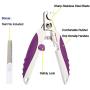 Dog Nail Trimmer,Dog Nail File,Dog Nail Clippers with Safety Guard,Professional Pet Nail Clippers Stainless Steel Grooming Tool, Anti-Slip Handles for Small Large Breeds