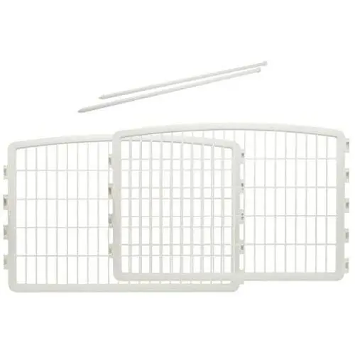 IRIS USA 24 Pet Playpen 2 Panel Add-On, White CI-600