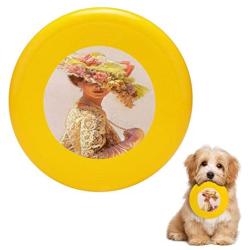 Pet Frisbee Flying Disc Dog Toy - Multifunction Lady Victoria Victorian Elegance Sue Halstenberg