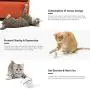 Interactive Cat Toys Ball with LED Light,360 Degree Self Rotating Ball,USB Rechargeable Cat Ball Toy,Stimulate Hunting Instinct Kitten Funny Chaser Roller Pet Toy (White) Interactive Cat Toys Ball with LED Light,360 Degree Self Rotating Ball,USB Rechargeable Cat Ball Toy,Stimulate Hunting Instinct Kitten Funny Chaser Roller Pet Toy (White)