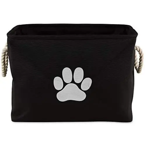 Bone Dry Pet Storage Collection Collapsible Bin, Medium Rectangle, Black Bone Dry Pet Storage Collection Collapsible Bin, Medium Rectangle, Black