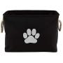 Bone Dry Pet Storage Collection Collapsible Bin, Small Rectangle, Black