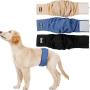 LOVABLEU Male Dog Belly Band Wraps Large Washable Diapers 3 PCS Premium Heat Nappy Pants