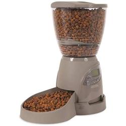 Petmate Portion Right Programmable Dog and Cat Feeder 2 Sizes Brushed Nickel