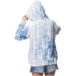 Cute Doodle Houses on Blackboard -.- -,Womens Pullover Hoodies with Big Pocket House S