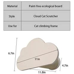 La La Pet Wall-Mounted Cat Bed Condo Wood Cat Shelf Board Floating Cat Scratcher Cat Perch Mod Cat Furniture Cat Climber Tower Tree