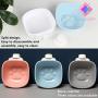 Nefelibata Original, Two Packs, Footprint Shape Design Food Hanging Bowl pet Bowl Hanging Dog Bowl cat Bowl can fix cat Food Bowl (Pink-Blue)