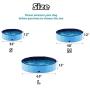 FOOCHY Foldable Dog Pet Bath Pool Collapsible Dog Pet Pool Bathing Tub Kiddie Pool for Dogs Cats and Kids