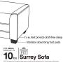 Enchanted Home Pet Surrey Pet Sofa - Beige