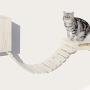 La La Pet Wood Cat Bridge Ladder Cat Perch Cat Lounge Hammock Mod Cat Shelf Board Cat Climber Tree Tower Cat Condo Kitty Activity Furniture