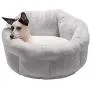 Furhaven Pet Dog Bed - Cooling Gel Memory Foam Faux Fleece and Chenille Soft Woven Traditional Sofa-Style Living Room Couch Pet Bed with Removable Cover for Dogs and Cats