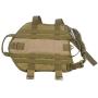 ZJDU Tactical Military Molle Dog Vest,Outdoor Combat Dog Vest,Training Service Harness,with Detachable Pouches,Reinforced Handle