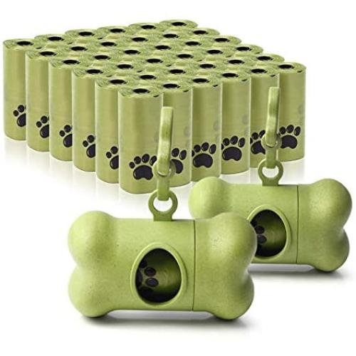 PetInn Biodegradable Dog Poop Bags, Extra Thick and Strong Dog Waste Bags with 2 Dispenser, Leak-Proof, 15 Doggy Bags Per Roll (570 Bags)