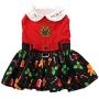 American River Holiday Dog Harness Dress - Gingerbread