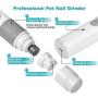 Beloveboo Cat and Dog Nail Grinder Clippers Set, Electric Rechargeable Pet Nail Trimmer, Painless Paws Grooming & Smoothing for Small Medium Large Dogs Cats