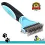 Dudi Pet Grooming Comb - with 2 Sided Professional Grooming Rake for Cats & Dogs - Safe Dematting Comb for Easy Mats & Tangles Removing - No More Nasty Mats and Flying Hair