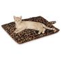 Quality Thermal Cat Mat and Free Cat Toy (Assorted Colors) (1, 2, 3, or 4 Mats) Cozy Self Heating Warming Kitty Kitten Puppy Small Dog Bed, Reversible Washable Pad, No Electricity