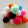 Kesoto Cat Ball Pompom Rainbow Ball Toy Parrot Ball Toy Squirrel Hamster Cotton Soft Non-Toxic Pet Toy