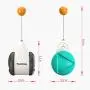 Interactive Cat Toys with Catnip Ball 2 Pack Pet Balance Swing car Balanced Cat Toy for Indoor Cats Rotating Rolling Balls for Cat/Kitten Pet Entertainment Hunting Exercise