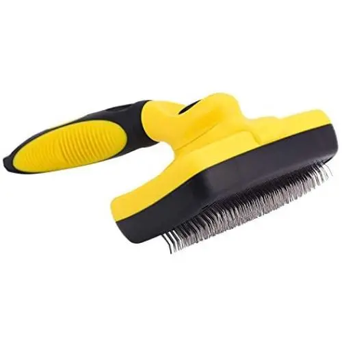YujueShop Dog Brush pet cat Automatic Push Hair Comb Push Type Telescopic Needle Comb Easy to Remove Removal Hair self Cleaning Slicker Brush YujueShop Dog Brush pet cat Automatic Push Hair Comb Push Type Telescopic Needle Comb Easy to Remove Removal Hair self Cleaning Slicker Brush