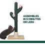 PetnPurr Handmade Cactus Cat Scratching Post for Large and Multiple Cats – Designed for Vertical Scratch, Stretch and Climb
