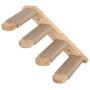 FUKUMARU Cat Climbing Shelf Wall Mounted, Four Step Cat Stairway with Jute Scratching for Cats Perch Platform Supplies